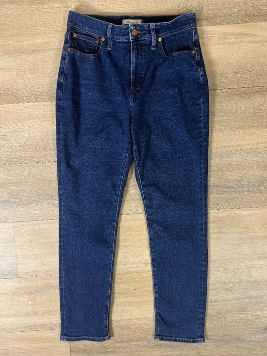 Madewell Denim - Madewell Curvy Perfect Vintage Dark Wash High Rise Slim Straight Jeans | 29